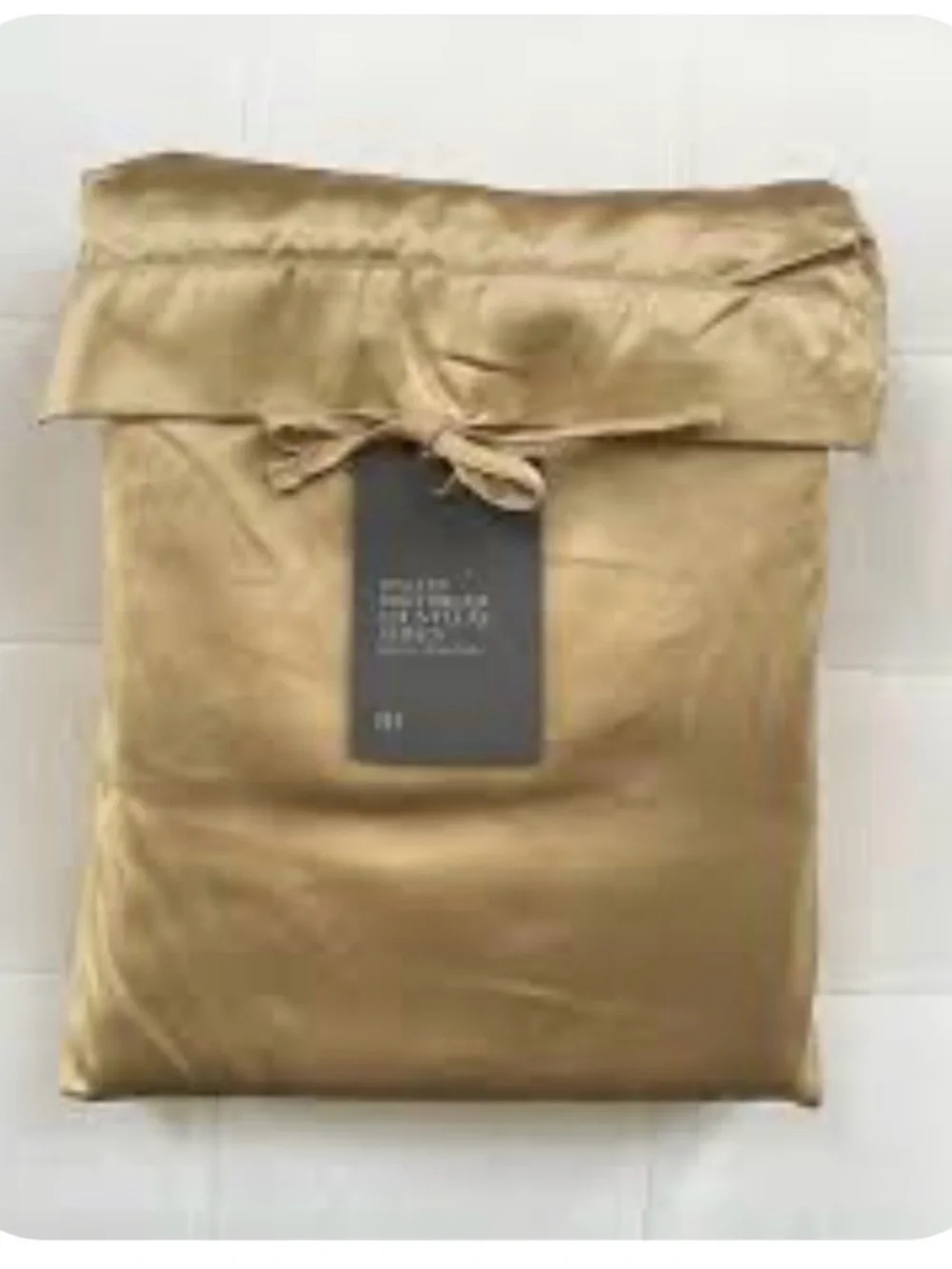 Restoration Hardware Italian Ultra-soft Sateen Twin Sheet Set Gold NWT luxe